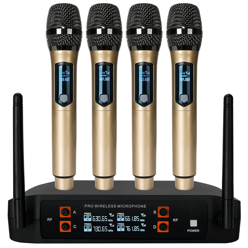 Set 4 Microfoane Wireless